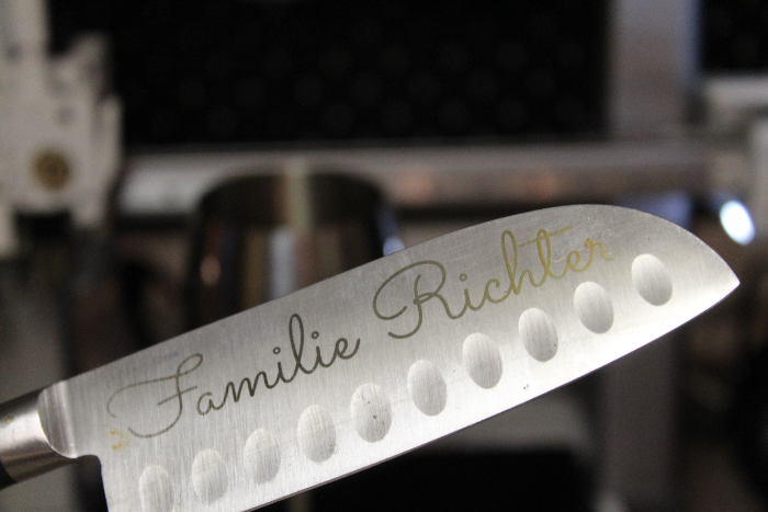 Messer graviert mit Familienname